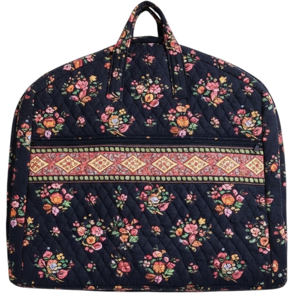 Vera Bradley Provencal Quilted Cotton Hanging Garment Bag Floral Travel Luggage